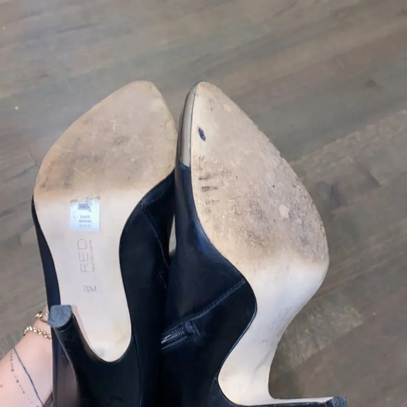 RED SAKS FIFTH AVENUE knee high boots - Picture 8 of 11